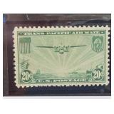 U.S. C-21 China Clipper Plane 20Â¢ Air Mail Stamp