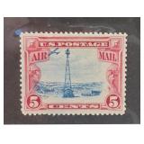 U.S. #C-11 Air Mail Carmine/Blue Error Plane Stamp