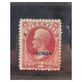 U.S. #0115 Two Cents Specimen Stamp