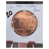 1921 Peace Dollar-Style Round