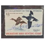 1969 Signed Duck Stamp White-Winged Scoters