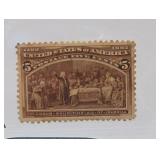 1893 U.S. #234 Columbus Soliciting Aid Stamp