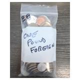 1 Pound Mixed Foreign Coin Group