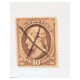 1882 U.S. #209 Thomas Jefferson Brown Stamp