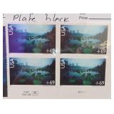 2007 69Â¢ U.S. #C142 Okefenokee Swamp Plate Block