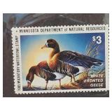 1985 Minnesota $3 White-Fronted Geese Duck Stamp