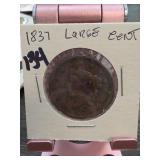 1838 Coronet Head Large Cent