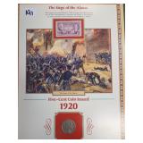 The Trail Of Tears 1921 Coin 1948 Stamp Display