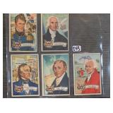 1956 Topps Davey Crockett 7-Card Lot