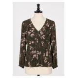 Ann Taylor Petites Floral Blouse Size 2P