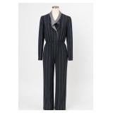 Comet Striped Long-Sleeve Jumpsuit