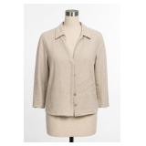 White House Black Market Linen Blend Jacket Small