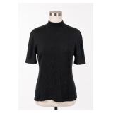 Lord & Taylor Acrylic Mock Turtleneck Top Med
