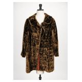 Brown Crushed Velvet Coat