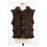 Rave Faux Fur Vest, Size L