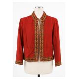 Randolph Duke 100% Silk Embellished Jacket