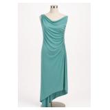 Laundry By Shelli Segal Ruched Turquoise Dress