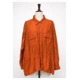 Canoco 100% Silk Button-Up Shirt