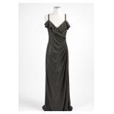 R&M Richards Metallic Maxi Dress Size 10