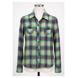 Vans Plaid Long Sleeve Button Shirt Size M
