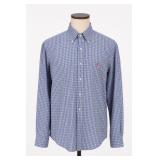 Ralph Lauren L Blue Plaid Button-Up Shirt