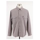 Cinch Check Button-Up Shirt Size S