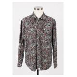 Cinch Paisley Button-Front Shirt Size S