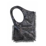 Faux Snake Skin Studded Handbag