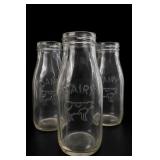 Clear Ribbed Glassware Set With Pitcher