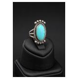 Sterling Silver Turquoise Ring Size 5