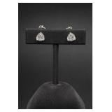 Sterling Silver Solitaire Stud Earrings