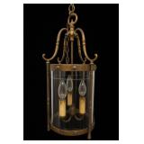 Art Deco Bronze And Glass Four-Light Lantern