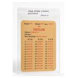 1968 APBA Pro League Jim Taylor Card