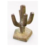 Brass Saguaro Cactus Sculpture Ring Holder
