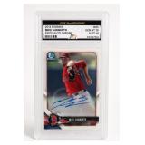 2018 Bowman Mike Shawaryn Auto GEM MT 10 Card