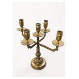 Brass 5-Light Candelabra Candle Holder