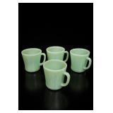 Anchor Hocking Fire-King Jadeite Mug Set, 4 Pc