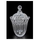 Crystal Clear Glass Biscuit Jar, Japan