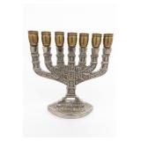 Jerusalem 7-Branch Menorah, Hebrew Motifs