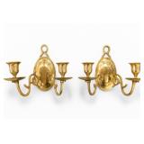 Pair of Brass Wall Sconces
