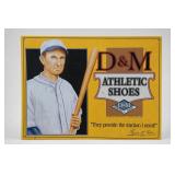 1996 Ty Cobb D&M Athletic Shoes Advertising Sign