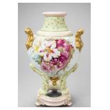 Royal Worcester Porcelain Floral Urn Vase