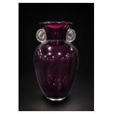 Pier 1 Imports Amethyst Glass Vase With Handles