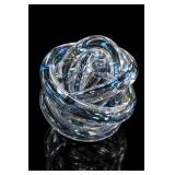 Clear Glass Knot Sculpture