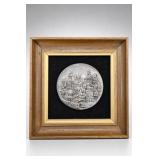 Sterling Silver Jerusalem Relief Plaque