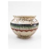 Gilmore Signed Horse Hair Pottery Vase