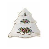 Lenox Holiday Tartan Christmas Tree Serving Dish
