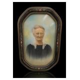 Framed Portrait In Ornate Floral Frame