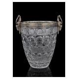 Crystal Ice Bucket With Ram Head Handles