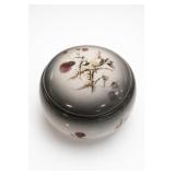 Ceramic Covered Dish With Thistle Design